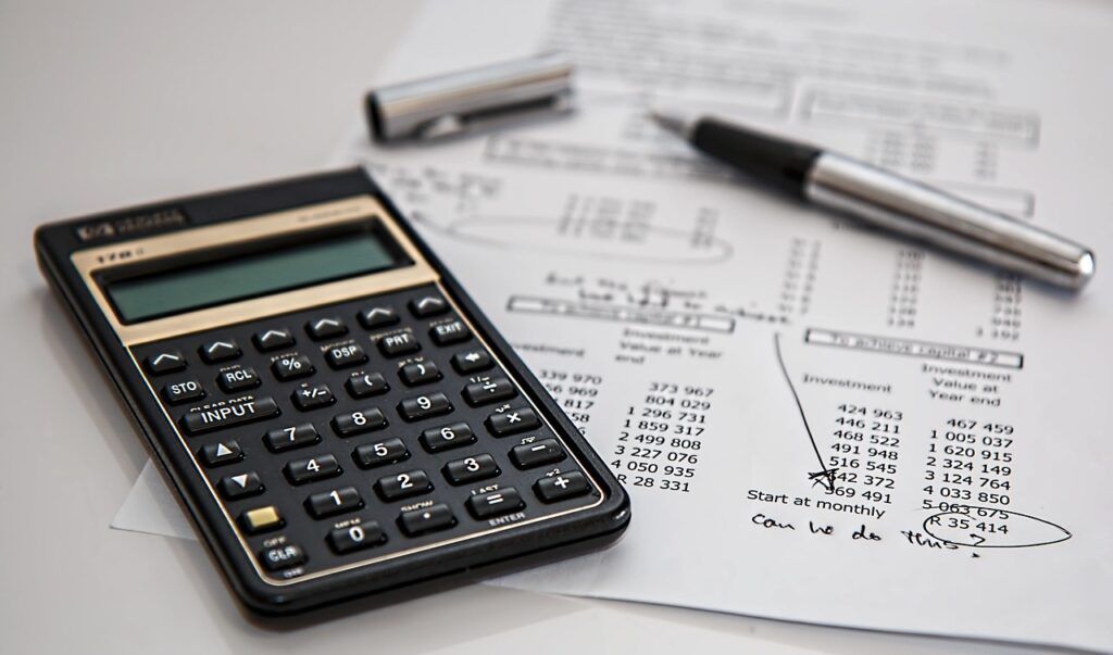 Calculator and documents for a disability claim